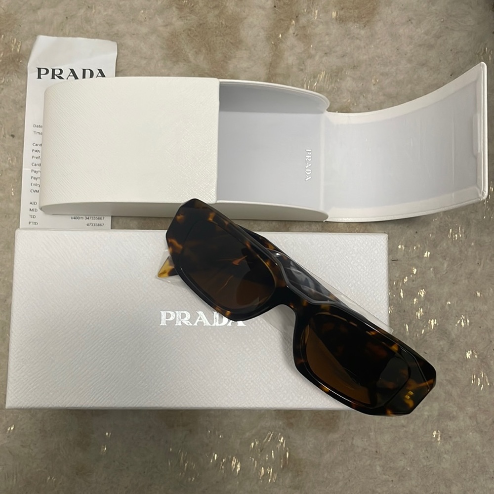 Prada Symbole Sunglasses Camel